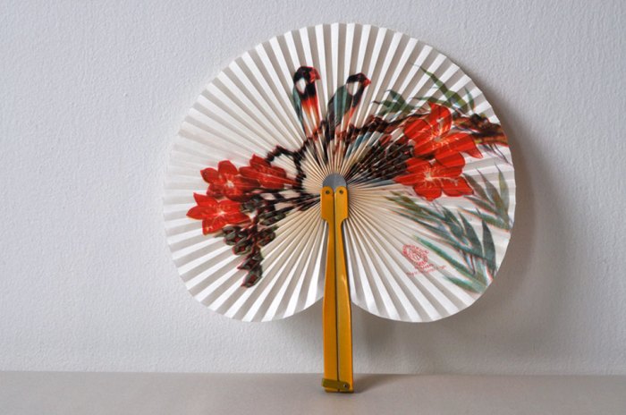 Chinese Paper Fan Open