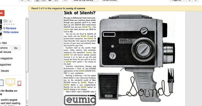 Eumig Ad