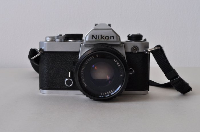 Nikon FM camera from front