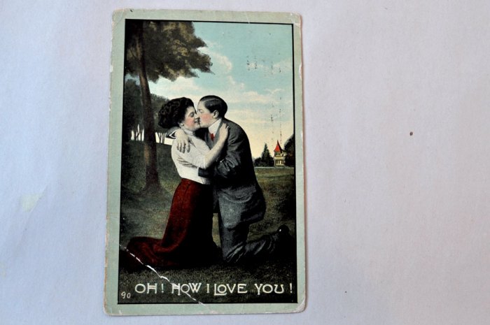 postcard-ohhowilove Vintage Postcard Oh I how love you