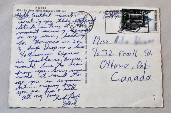 postcard-paris-back Vintage Postcard Back