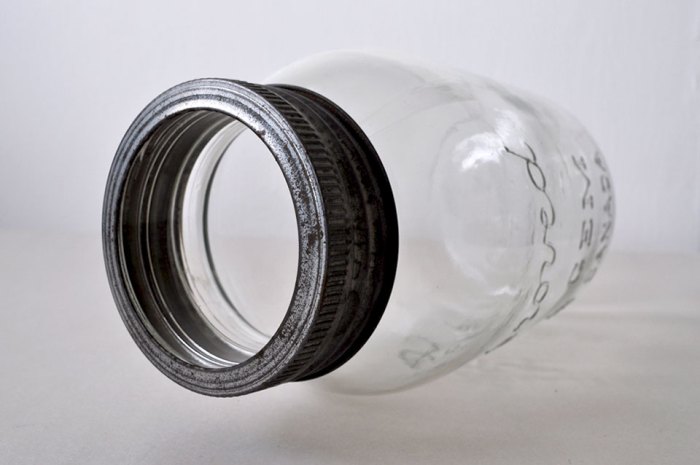 glassjarside Glass Jar on Its Side