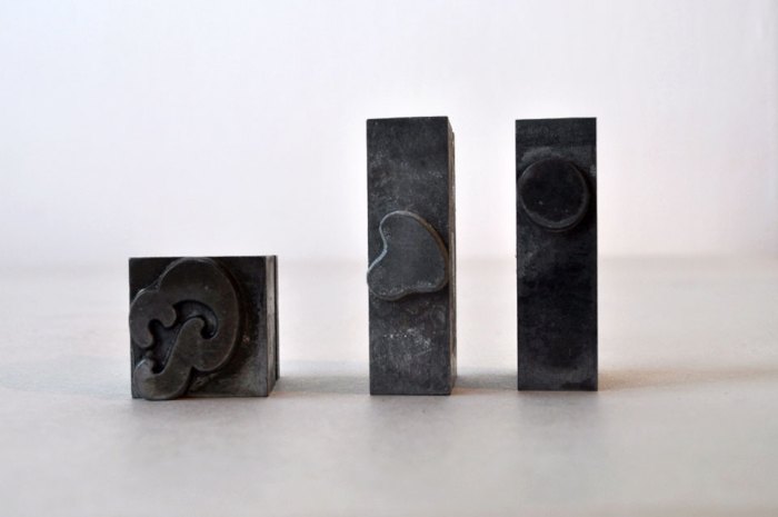 letterpress3b Letter Press Letters Heart