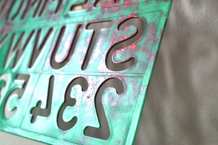 stencil letters Stencil Letters Detail