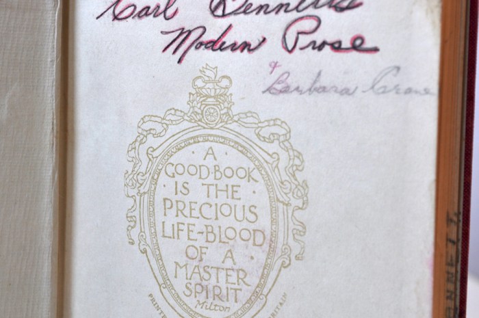 Book of Modern Prose Book of Modern Prose